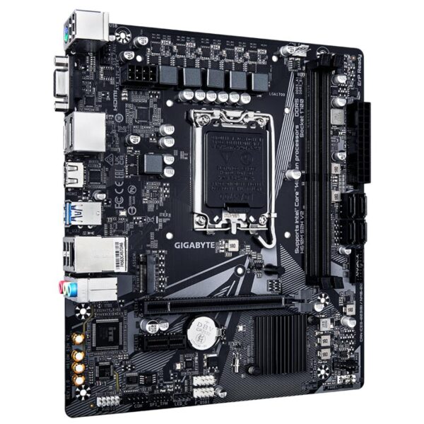 Gigabyte H610M S2H V2 H610M S2H V2, , Intel, LGA1700, DDR5 (5600MHz) GBe LAN, M.2, USB3.2 Gen 1 - Afbeelding 3