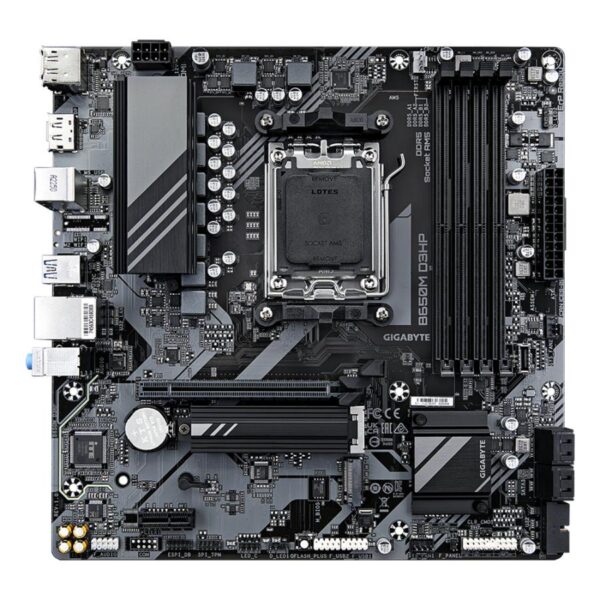 Gigabyte B650M D3HP B650M D3HP, AMD AM5, Ryzen 7000, DDR5 7600 MHz, PCIe 4.0, 2.5GbE LAN - Afbeelding 3