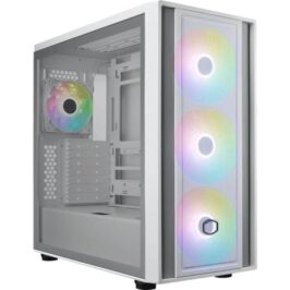 Cooler Master MB600-WGNN-S00 MasterBox 600 White, TG, eATX, 3x 140mm ARGB, 1x 120mm, USB3.2 Gen2