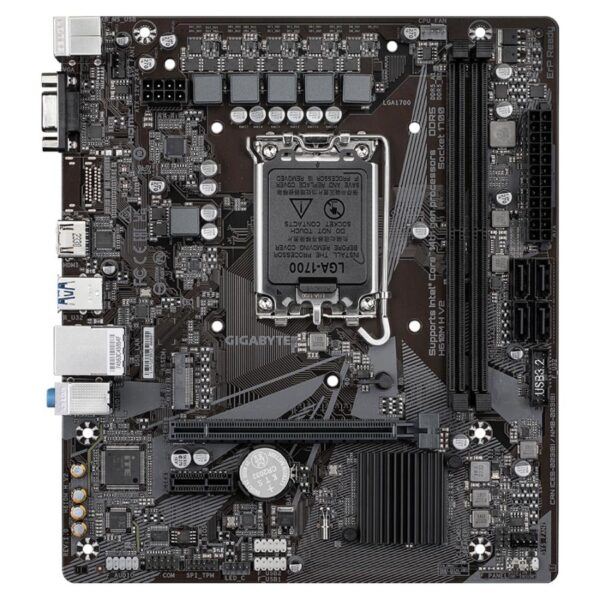 Gigabyte H610M H V2 H610M H V2, mATX, Intel LGA1700, DDR5 5600MHz, M.2, GbE LAN, USB 3.2 - Afbeelding 2