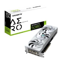 Gigabyte GV-N5080AERO OC-16GD GeForce RTX 5080 AERO OC SFF 16G , 16GB, GDDR7, 256bit, PCIe 5.0