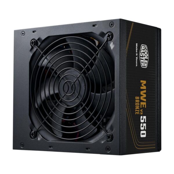 Cooler Master MPE-5502-ACAAG-3BEU MWE Gold 550 V3 Non Modular, ATX, 550W, >90%, Black - Afbeelding 2
