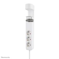 Neomounts DS22-840WH6 desk socket with clamp, 1.4 m, Indoor, Type F, Plastic, White, Power Delivery